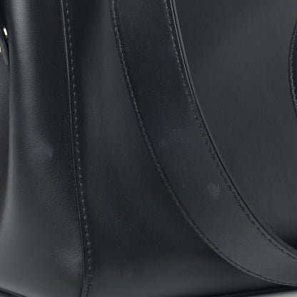 Fendi Vitello Baltico Dolce DotCom Satchel Black Blue Royal 5 of 7
