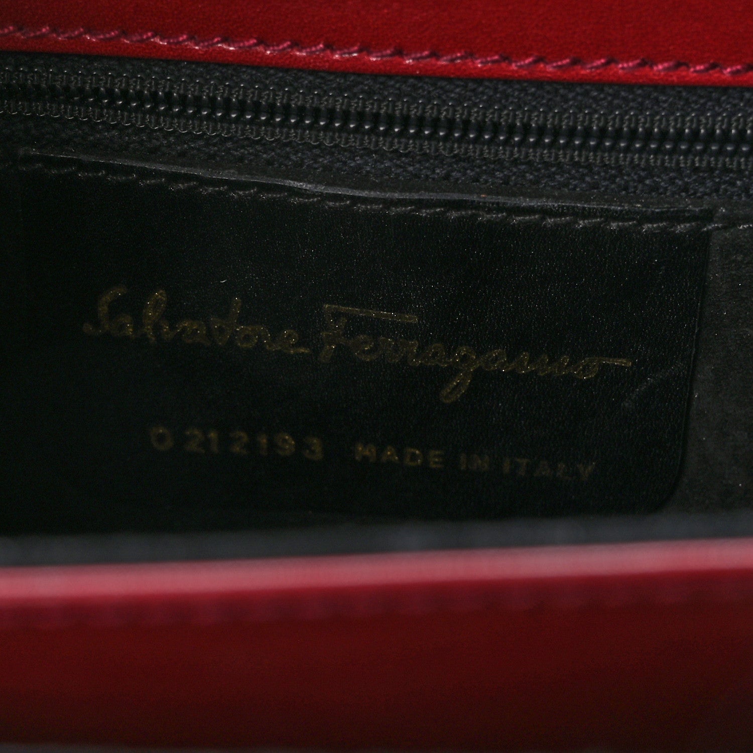 Salvatore Ferragamo Lizard Iconic Small Top Handle Bag Burgundy