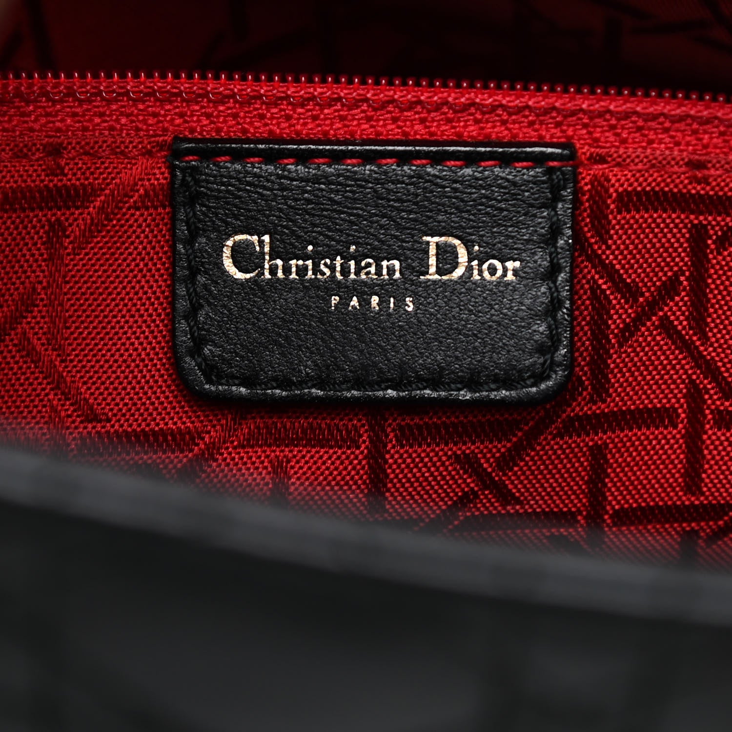 Christian Dior Lambskin Cannage Large Lady Dior Black 6 of 15