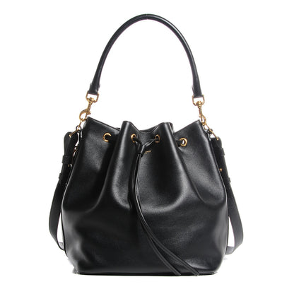 Saint Laurent Calfskin Large Emmanuelle Bucket Bag Black 1 of 8