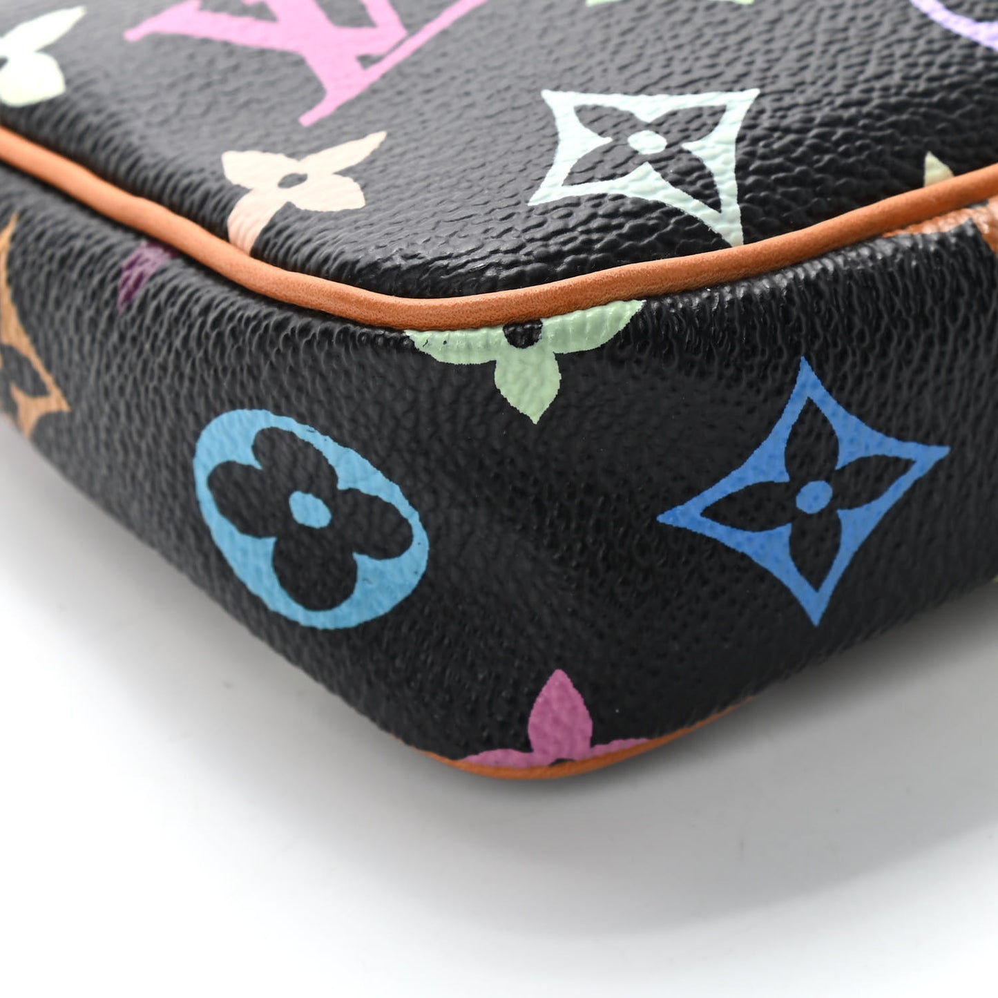 Monogram Multicolor Pochette Accessories Black
