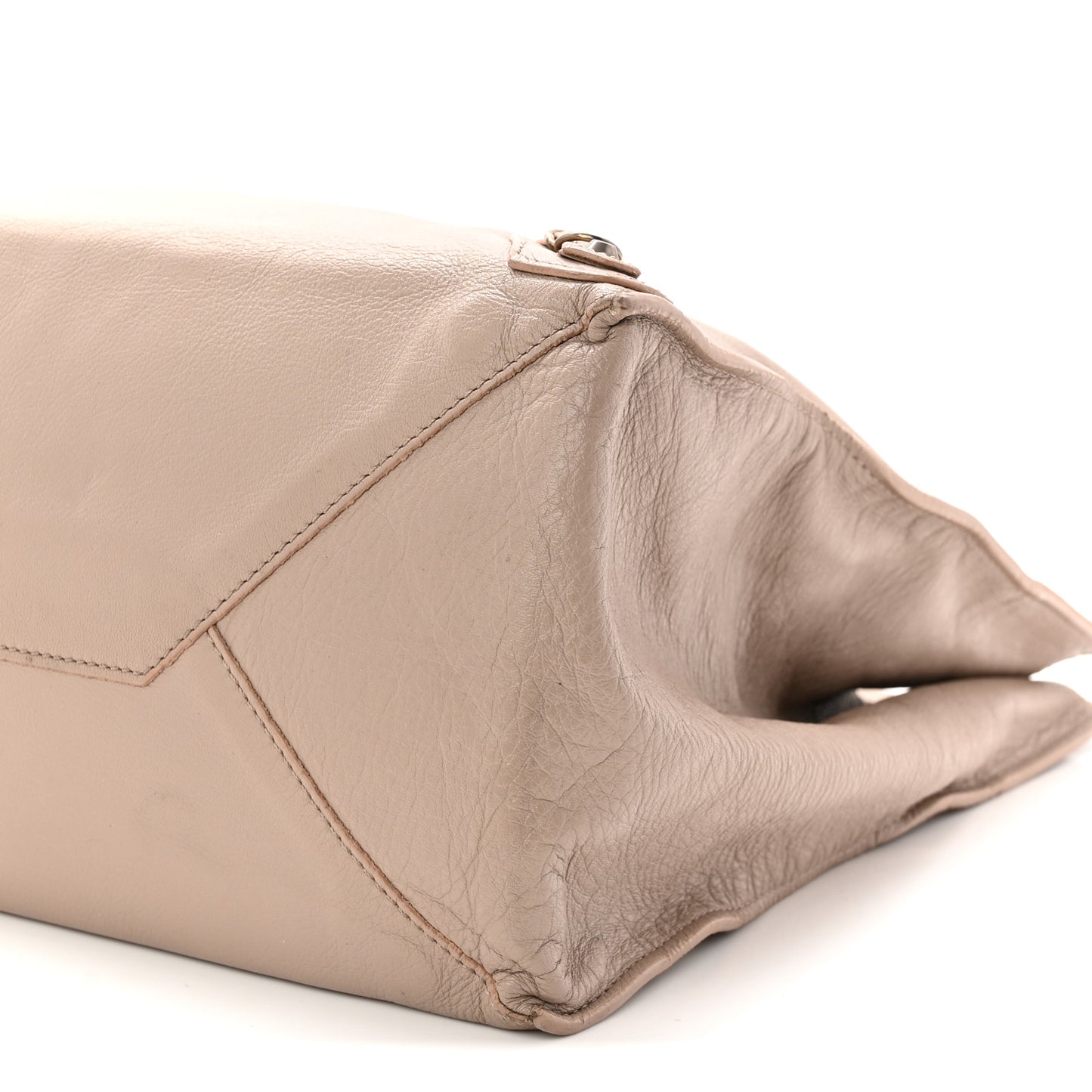 Veau Papier A4 Zip Around Tote Beige Praline