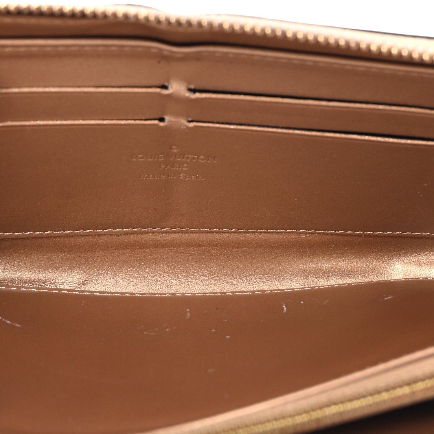 Louis Vuitton Vernis Zippy Wallet Beige Poudre 5 of 7