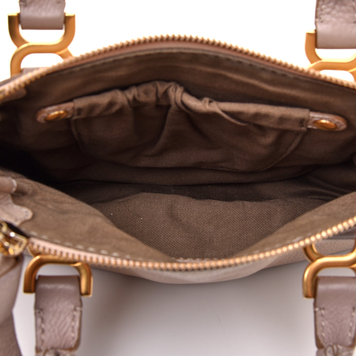 Calfskin Mini Marcie Satchel Nude Pink
