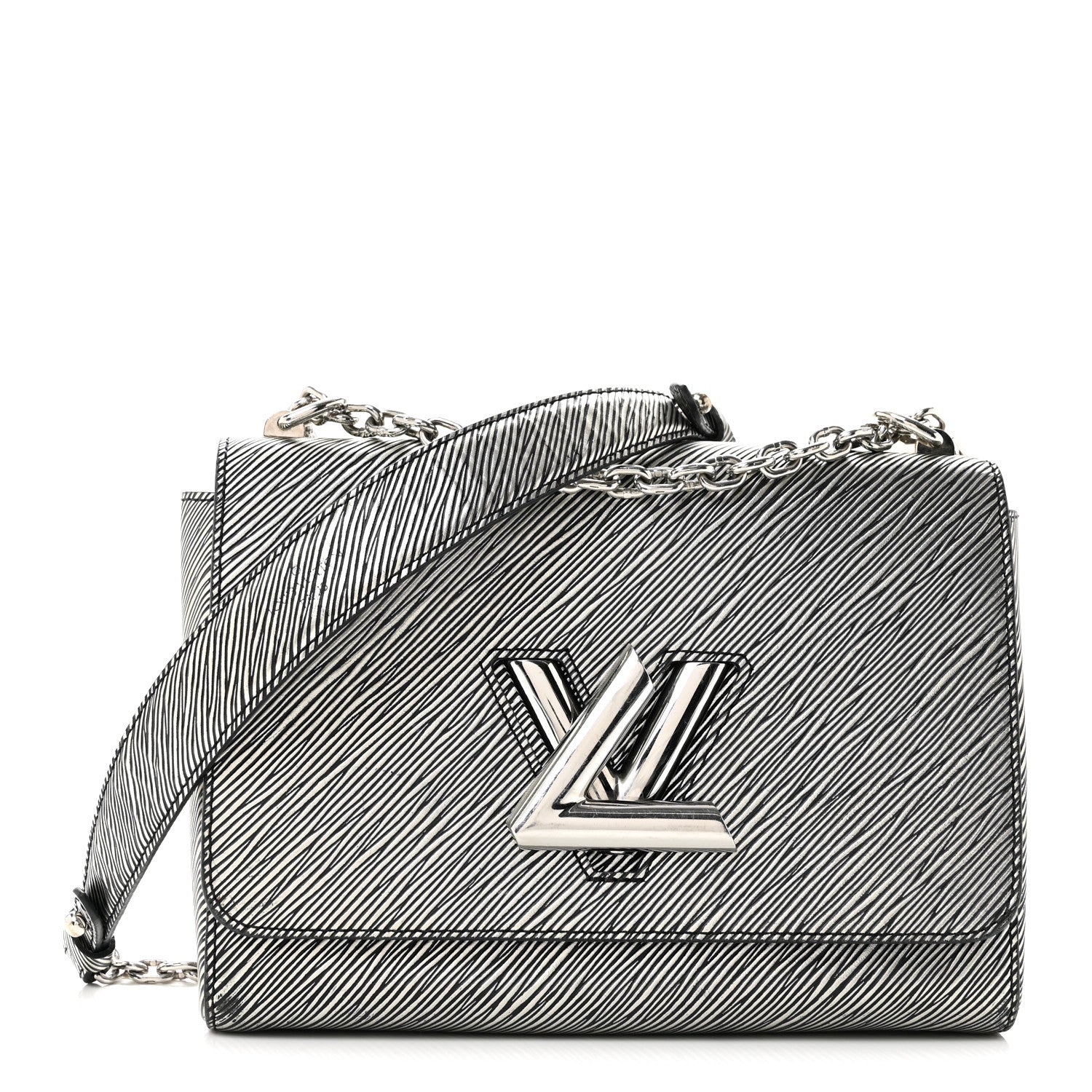 Louis Vuitton Epi Twist Shoulder Bag MM Argent 1 of 13