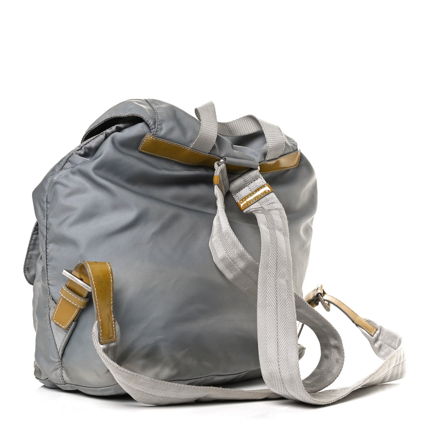Prada Nylon Vela Double Buckle Backpack Grey 2 of 14