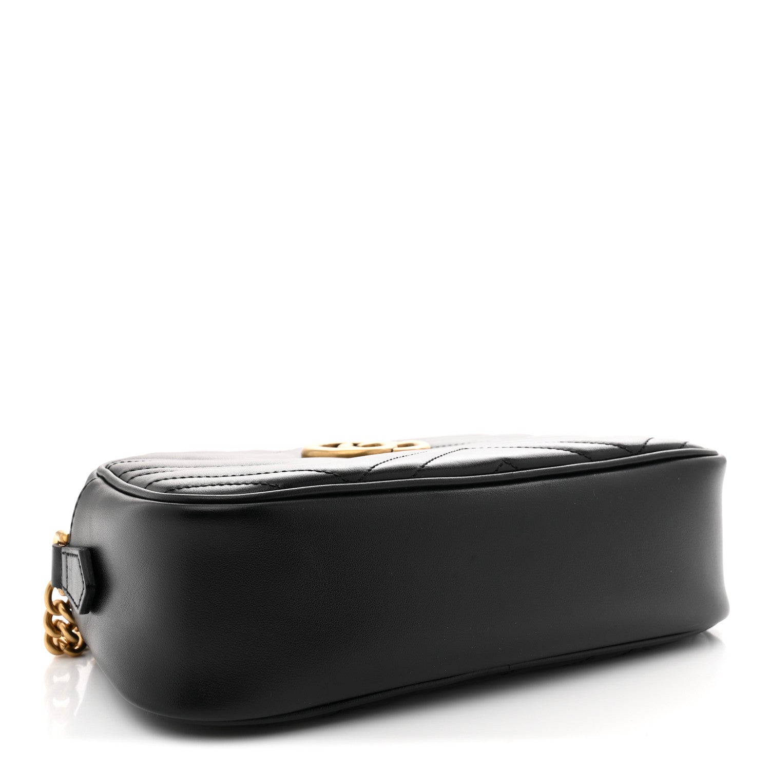 Gucci Calfskin Matelasse Small GG Marmont Camera Bag Black 4 of 10