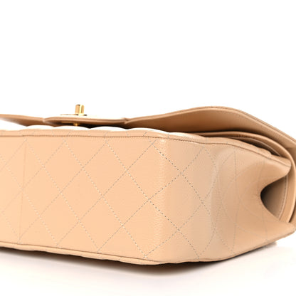 Chanel Caviar Quilted Jumbo Double Flap Beige Clair 6 of 11