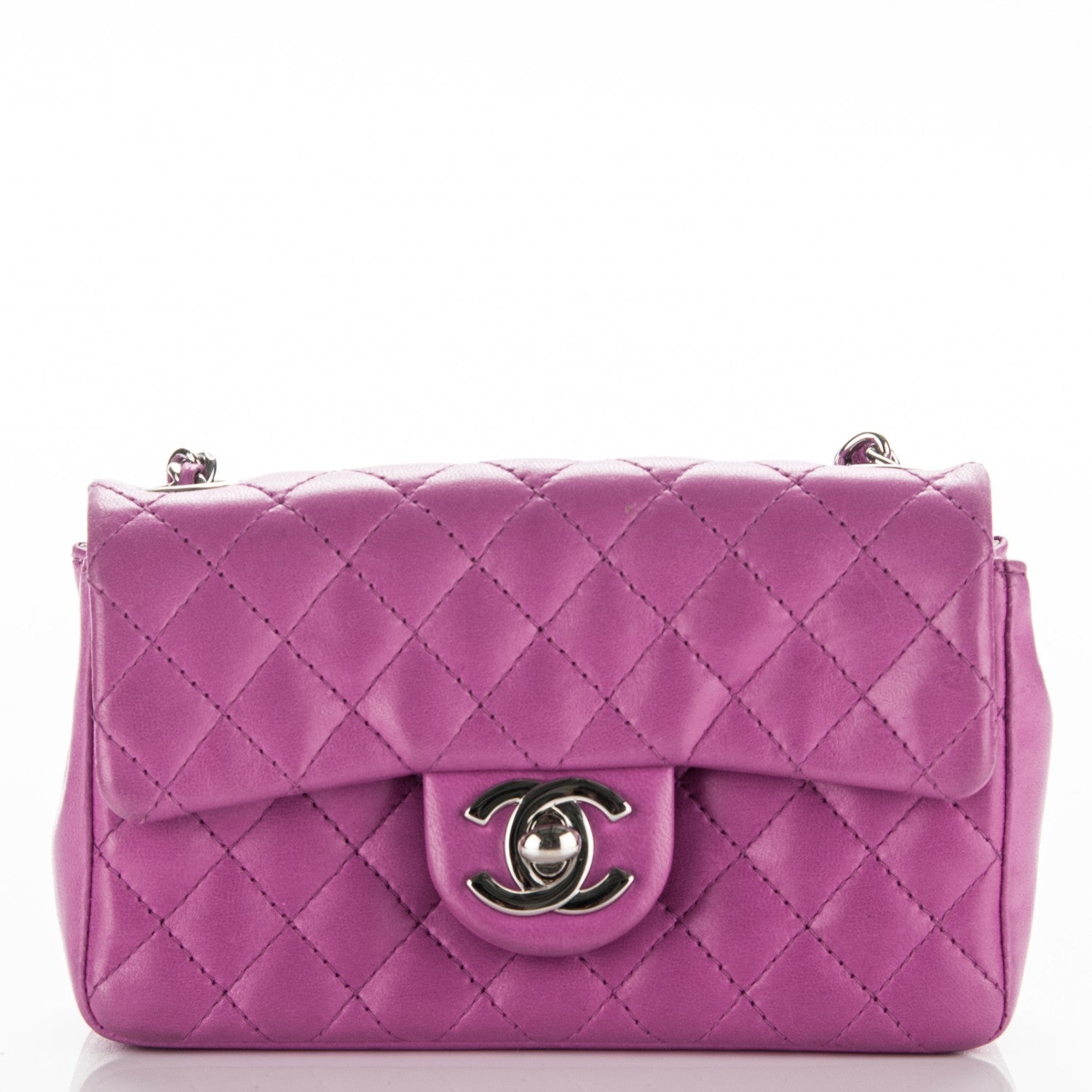 Chanel Lambskin Extra Mini Rectangular Ladybug Flap Purple 1 of 12