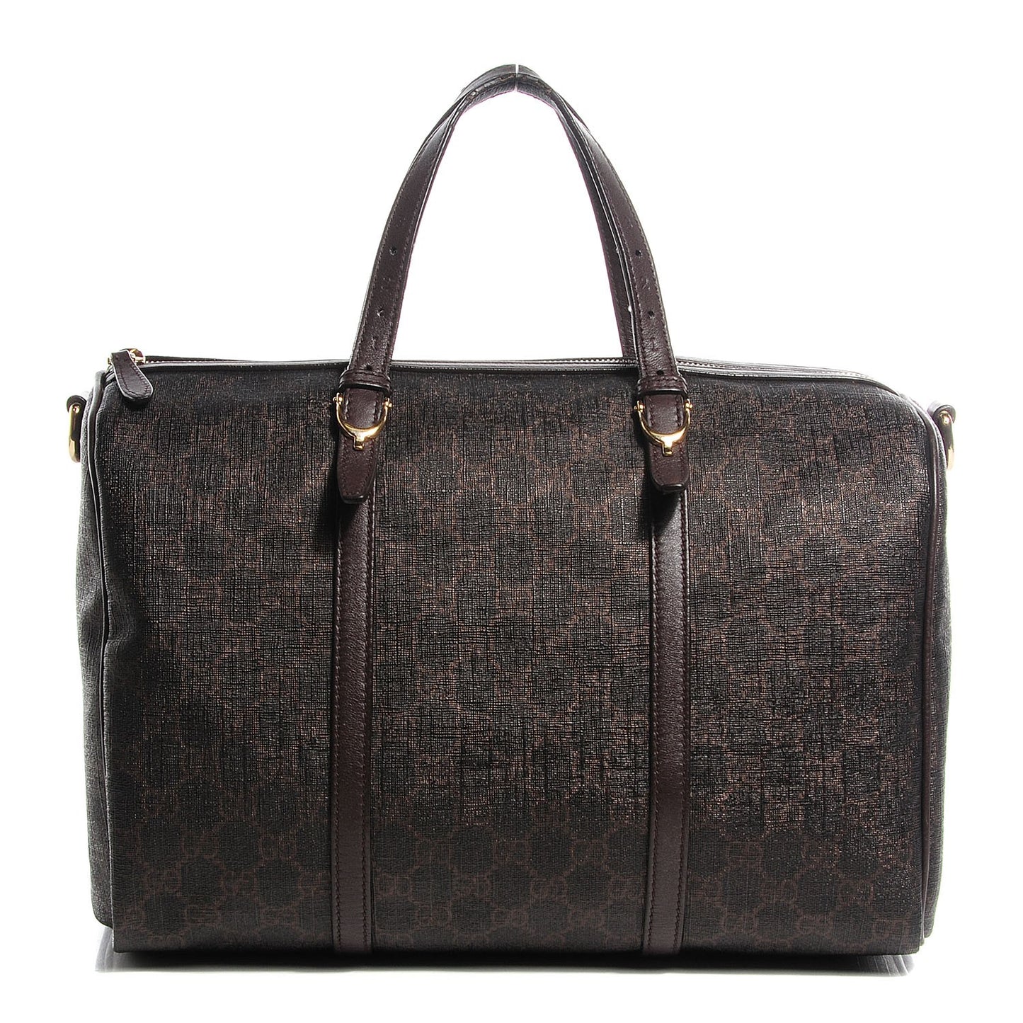GG Supreme Monogram Medium Nice Boston Dark Brown