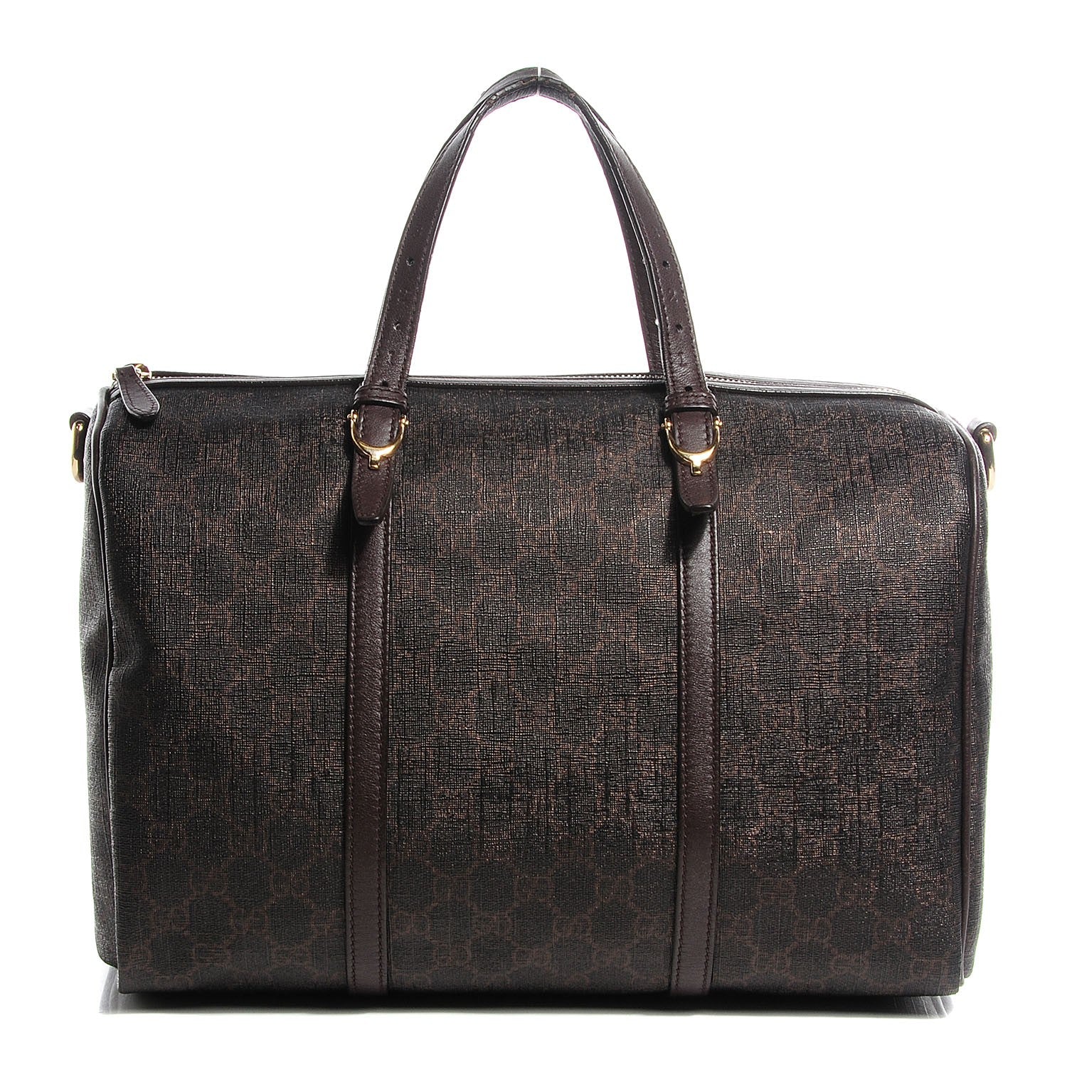 Gucci GG Supreme Monogram Medium Nice Boston Dark Brown 1 of 9