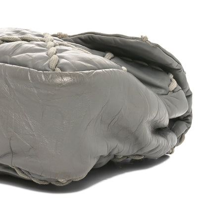 Chanel Calfskin Ultra Stitch Oversized Flap Grey 10 of 12