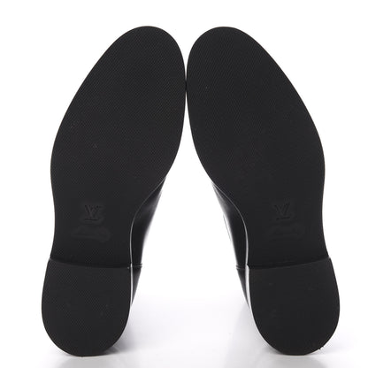 Louis Vuitton Calfskin Overdrive Flat Half Boots 35 Black 5 of 8