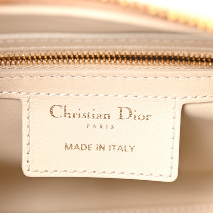 Christian Dior Calfskin Macrocannage Groove 20 Bag Dusty Ivory 6 of 10