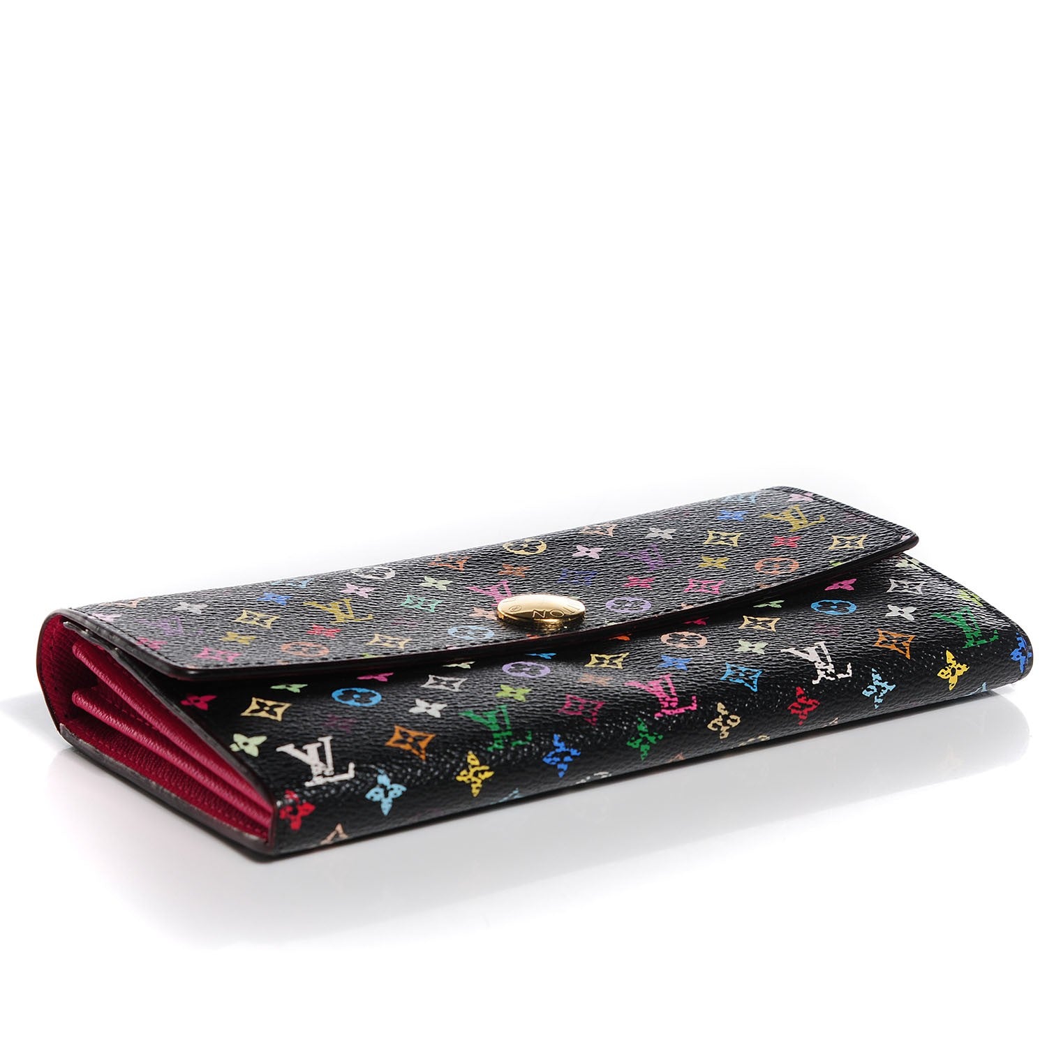 Louis Vuitton Monogram Multicolor Sarah Wallet Black Grenade 4 of 8