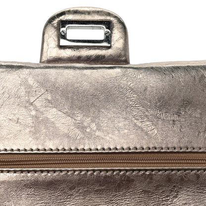 Chanel Metallic Aged Calfskin Quilted 2.55 Reissue 225 Flap Pewter 9 of 13