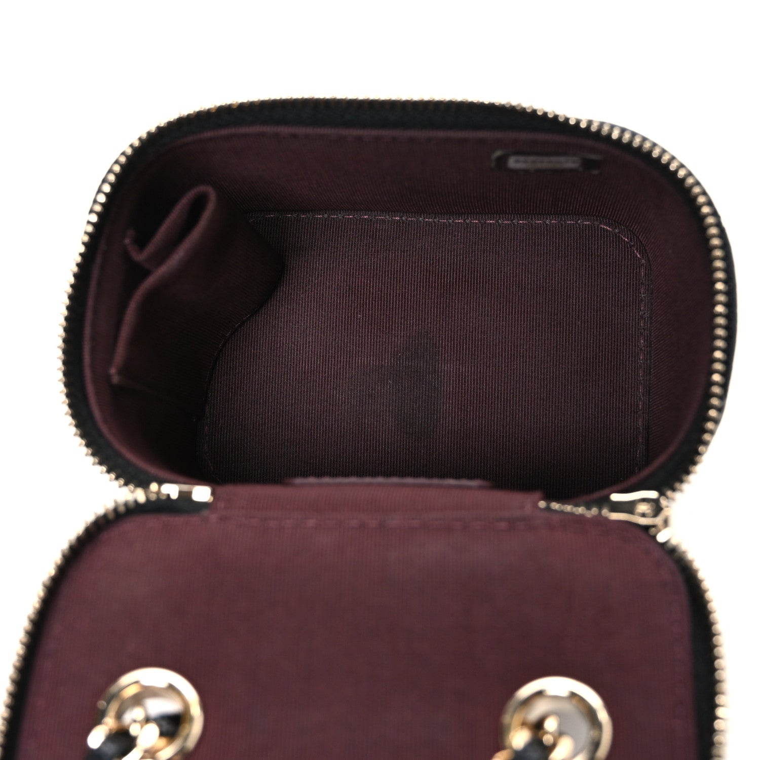 Chanel Caviar Quilted Mini Vanity Case With Chain Black 5 of 10