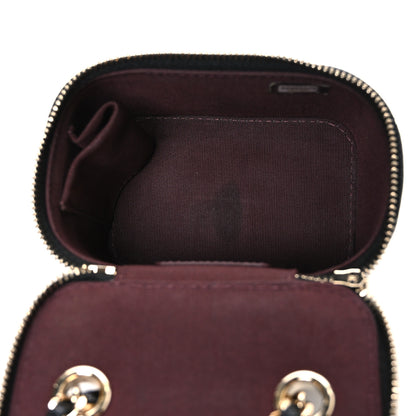 Chanel Caviar Quilted Mini Vanity Case With Chain Black 5 of 10