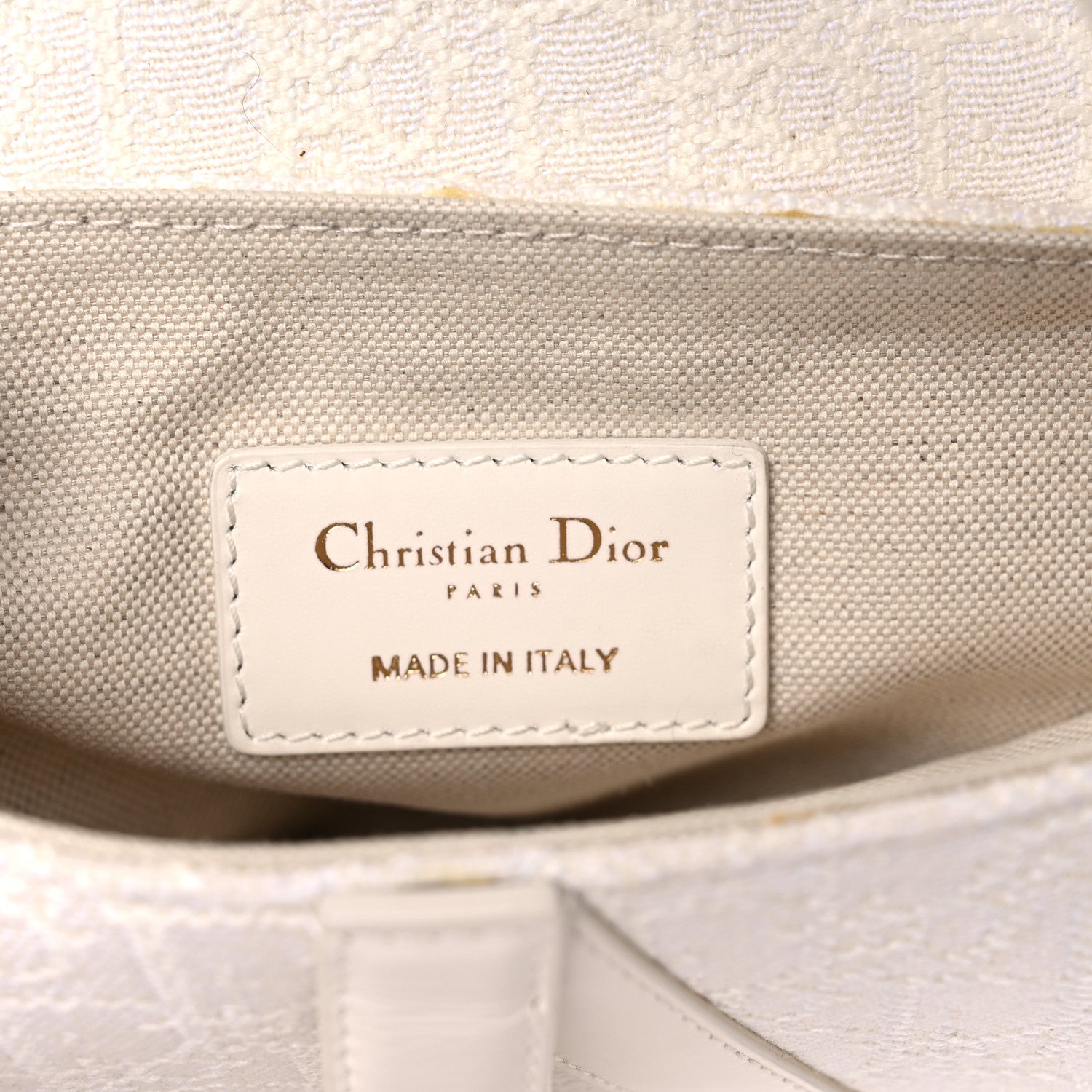 Christian Dior Oblique Mini Saddle Bag White 6 of 11