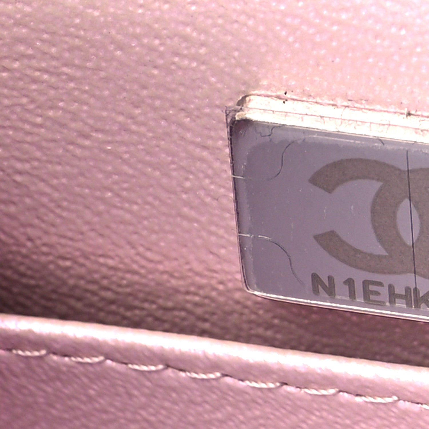 Chanel Iridescent Calfskin Quilted Small Top Handle Vanity Case With Chain Pink 7 of 12