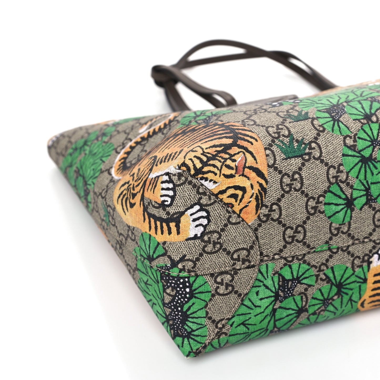 GG Supreme Monogram Bengal Medium Shopping Tote Beige Yard