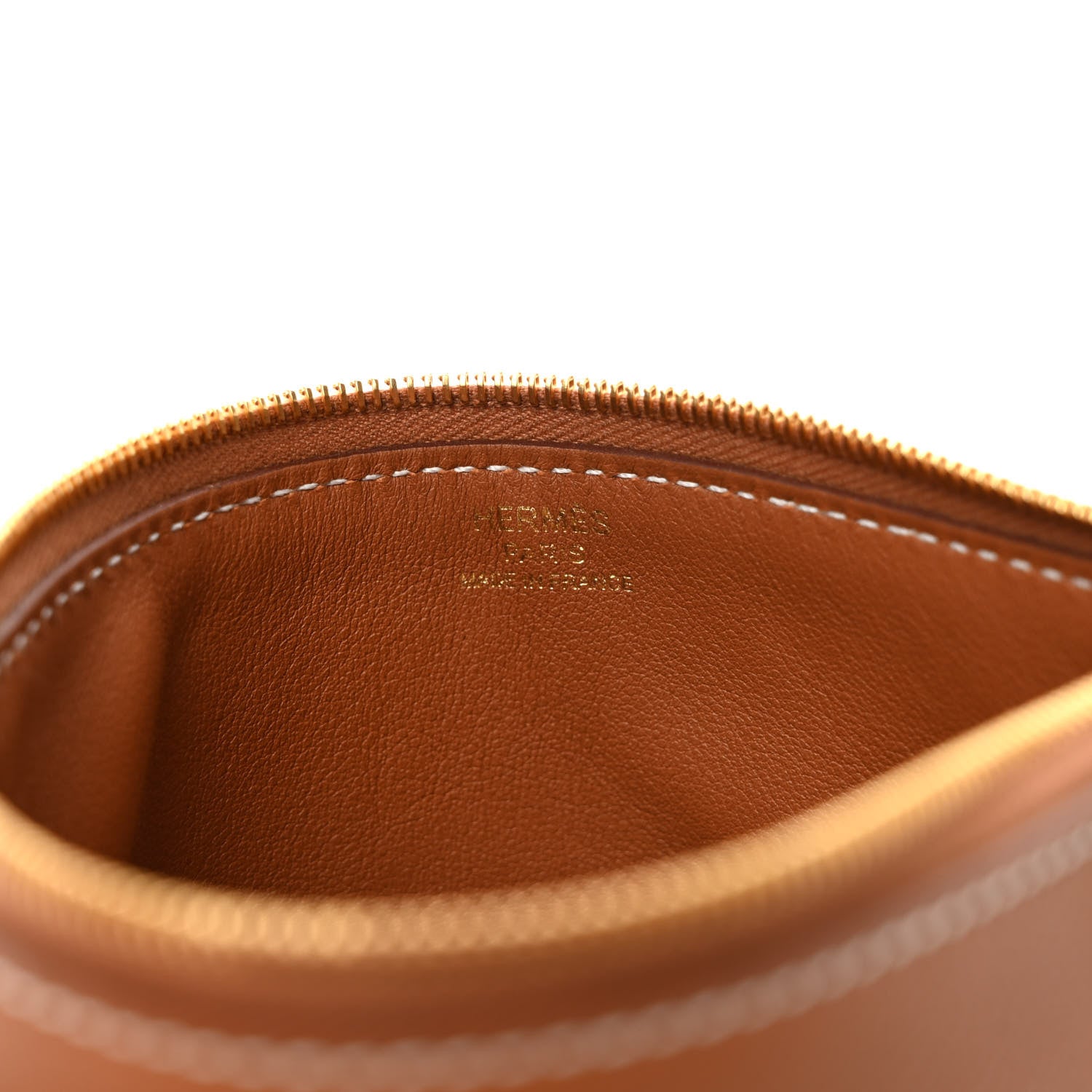 Hermes Evercolor Chaine d'Ancre Zipengo PM Toiletry Pouch Gold 6 of 7