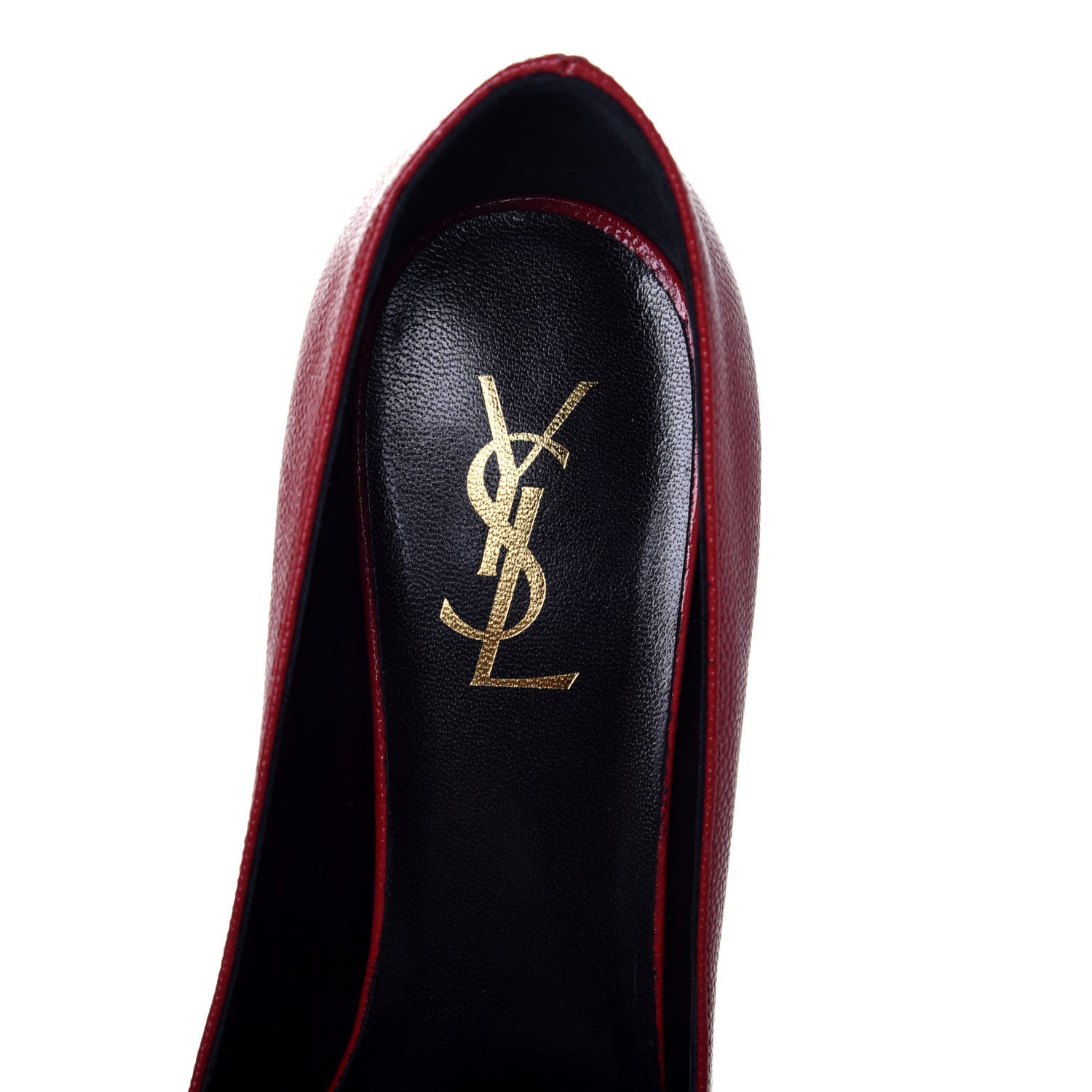 Saint Laurent Vernigolf Tribtoo Platform 80 Pumps 38 Rouge Orient 7 of 9