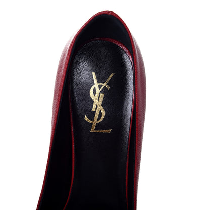 Saint Laurent Vernigolf Tribtoo Platform 80 Pumps 38 Rouge Orient 7 of 9