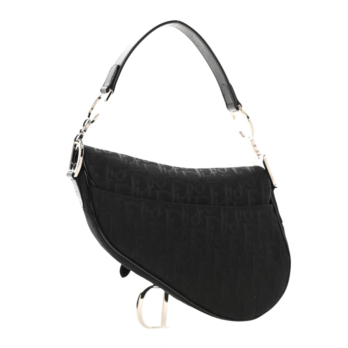 Monogram Saddle Bag Black