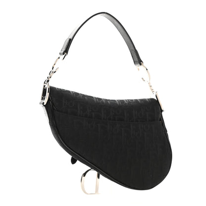 Christian Dior Monogram Saddle Bag Black 2 of 7