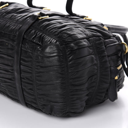 Prada Nappa Gaufre Tote Black 7 of 19