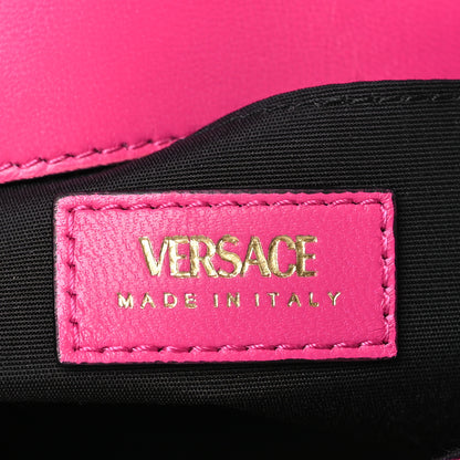 Versace Velvet Quilted Medusa Chain Crossbody Pink 6 of 8