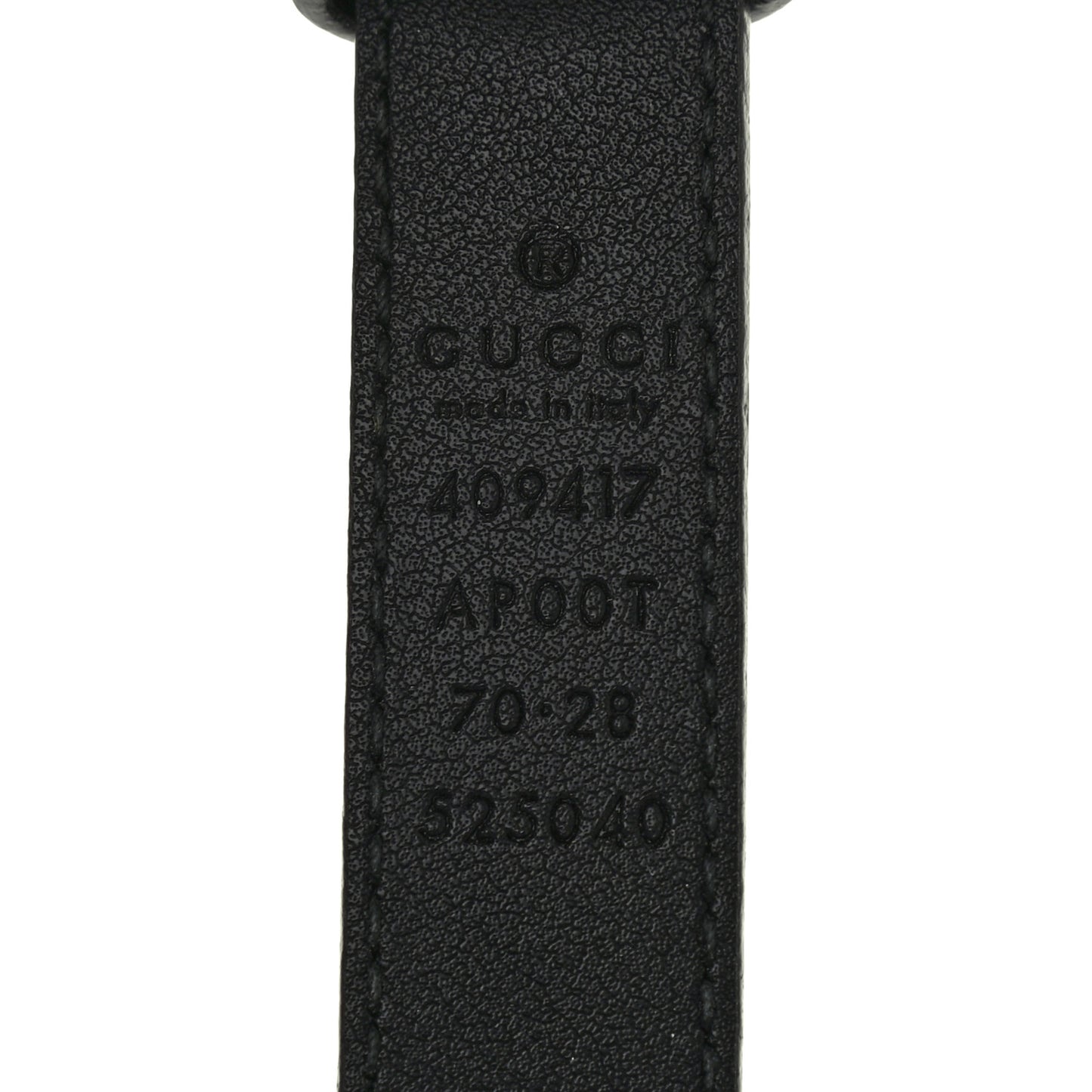 Calfskin Double G 20mm Belt 70 28 Black