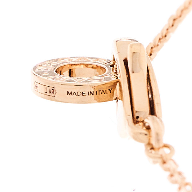 18K Rose Gold Diamond Mother of Pearl Small Divas' Dream Pendant Necklace
