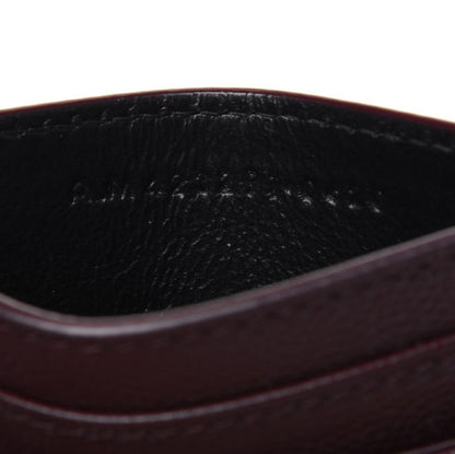 Saint Laurent Grain De Poudre Matelasse Chevron Monogram Credit Card Case Rouge Legion 7 of 10