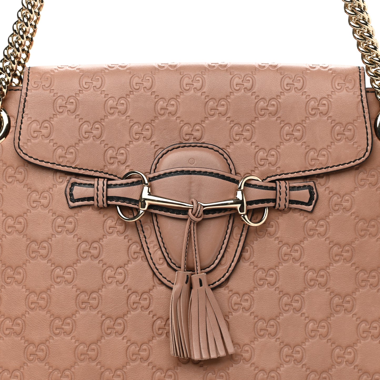 Guccissima Large Emily Chain Shoulder Bag Camelia
