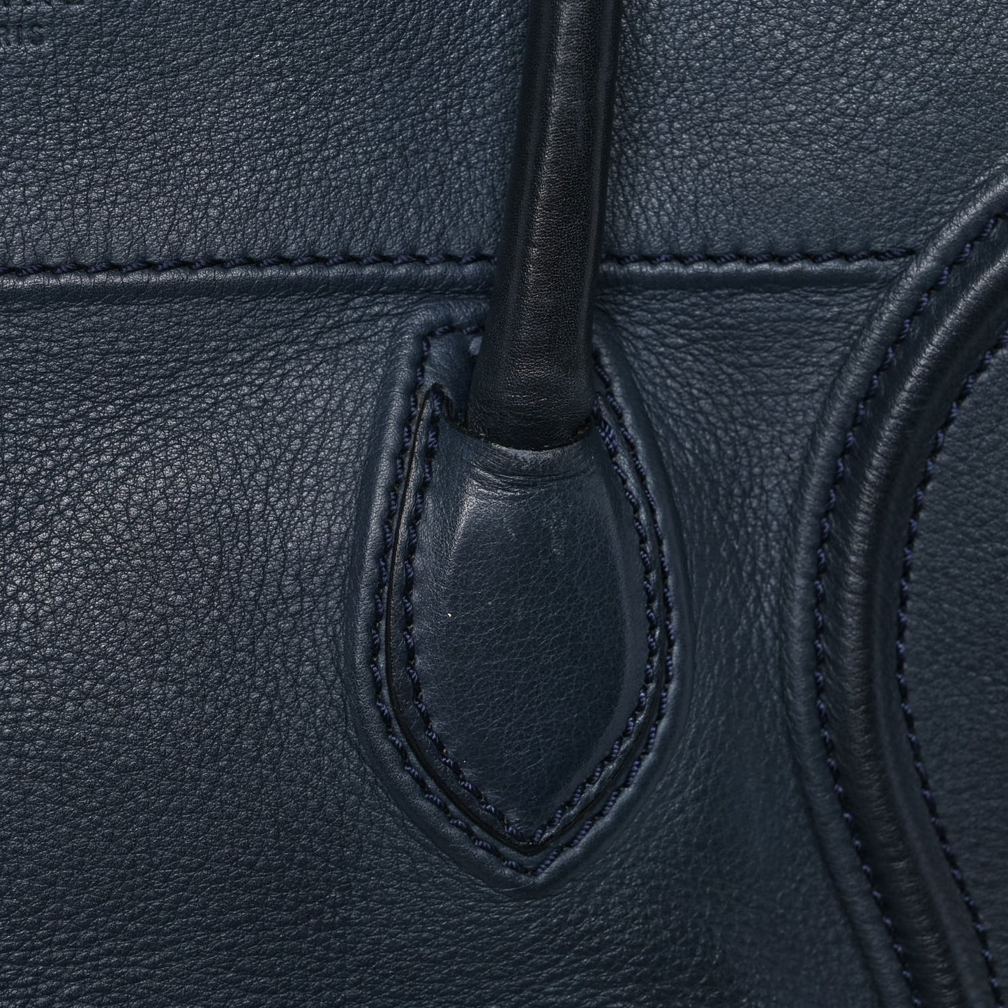 Grained Calfskin Medium Phantom Luggage Indigo