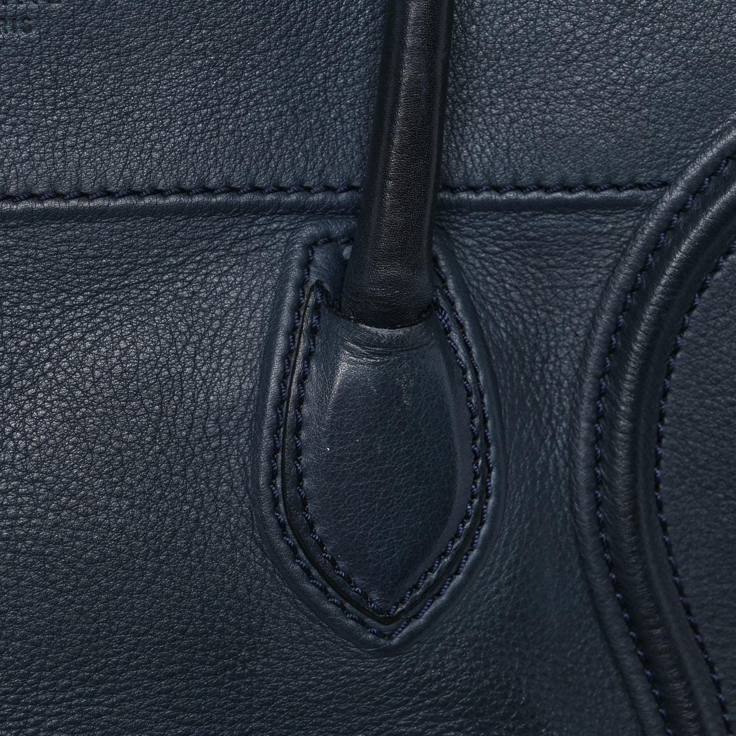 Celine Grained Calfskin Medium Phantom Luggage Indigo 14 of 18