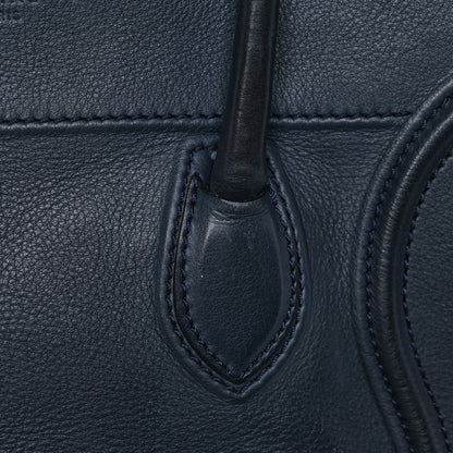 Celine Grained Calfskin Medium Phantom Luggage Indigo 14 of 18
