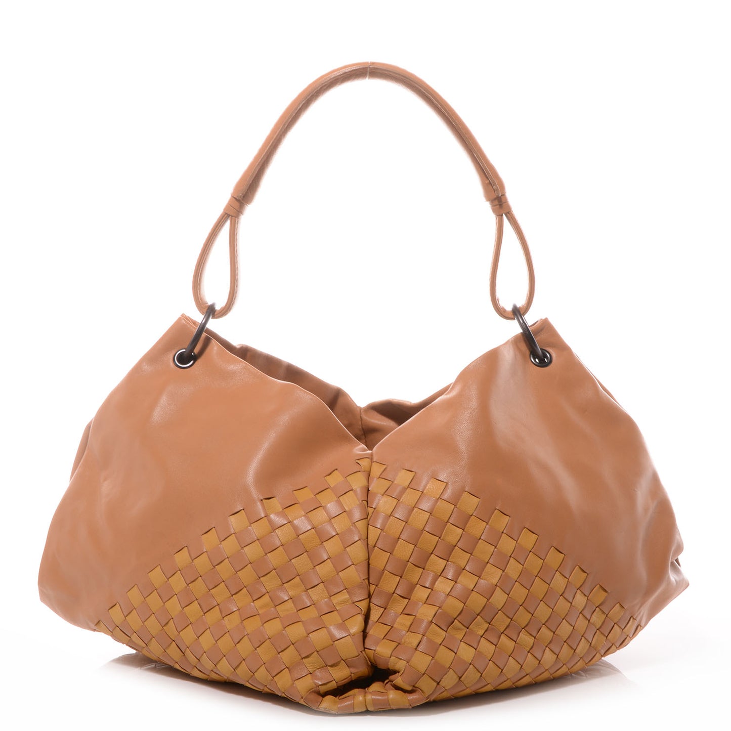Nappa Intrecciato Aquilone Fortune Cookie Hobo Noce