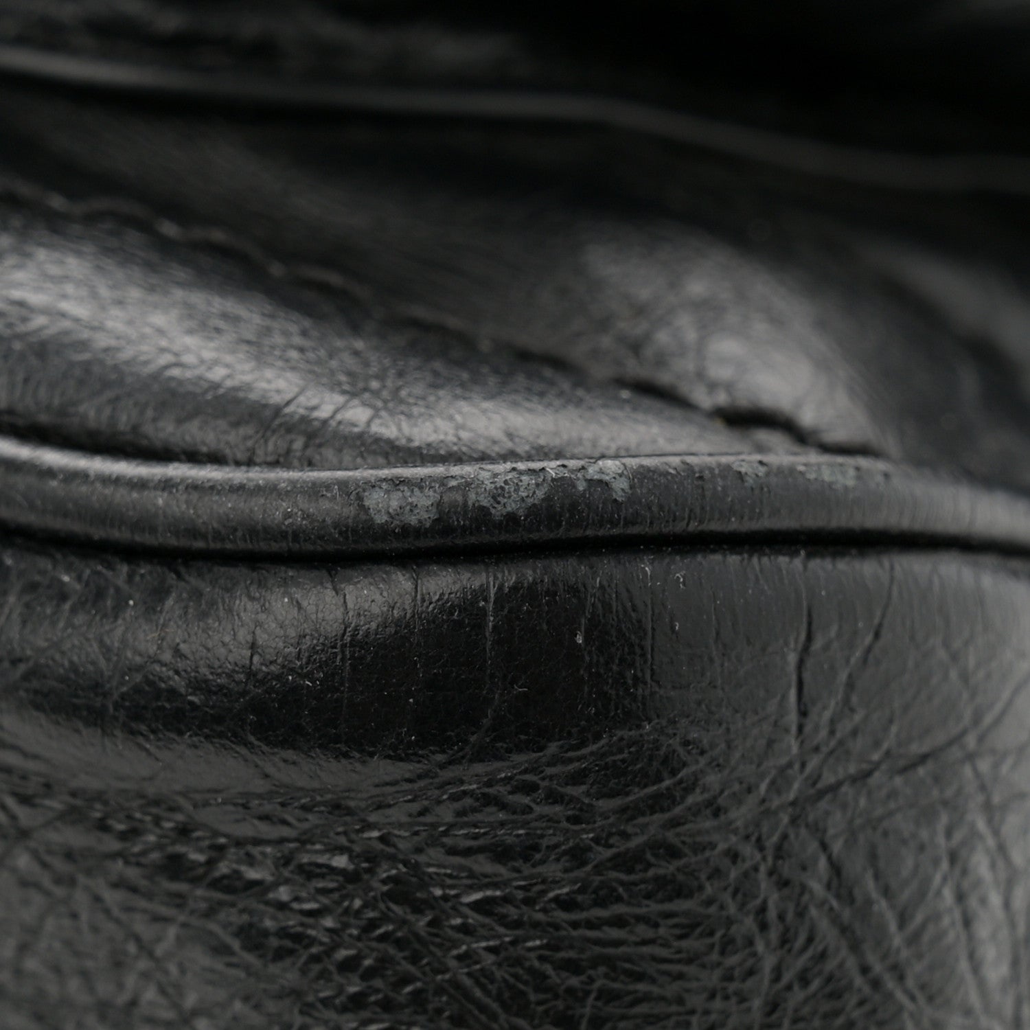 Saint Laurent Crinkled Calfskin Matelasse Monogram Medium Niki Chain Satchel Black 13 of 14