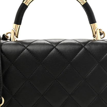 Chanel Lambskin Small Carry Chic Flap Black 8 of 14