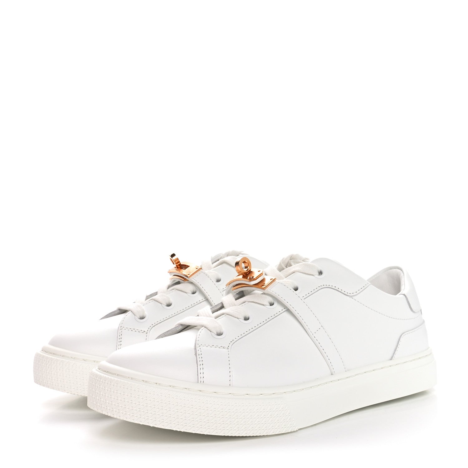 Hermes Calfskin Day Sneakers 37 White 4 of 9