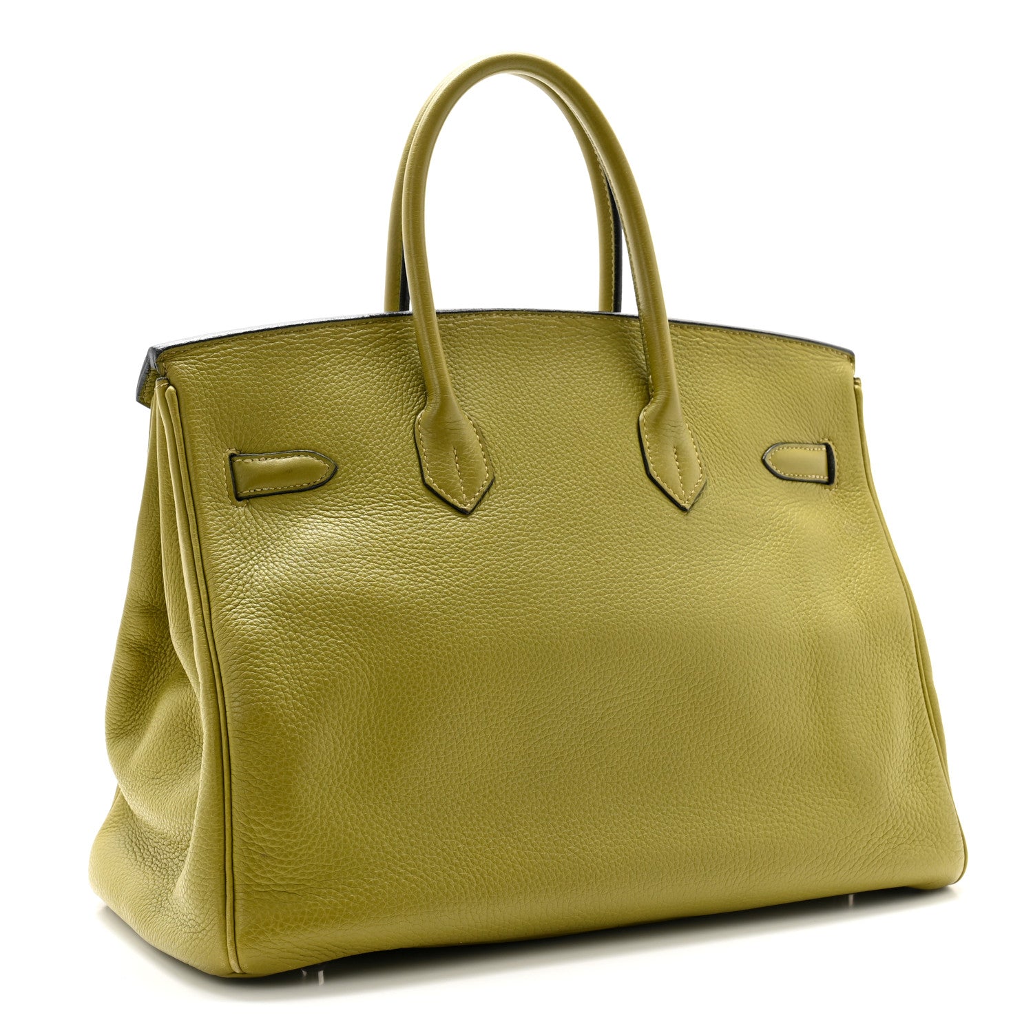 Hermes Taurillon Clemence Birkin 35 Vert Chartreuse 3 of 13