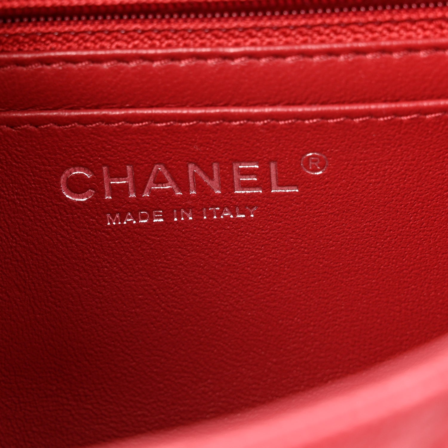 Chanel Caviar Quilted Mini Rectangular Flap Dark Red 6 of 11
