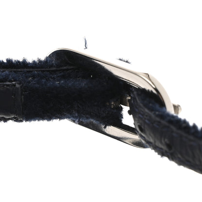 Chanel Velvet Crystal Star Ankle Strap Sandals 37.5 Dark Navy 11 of 12