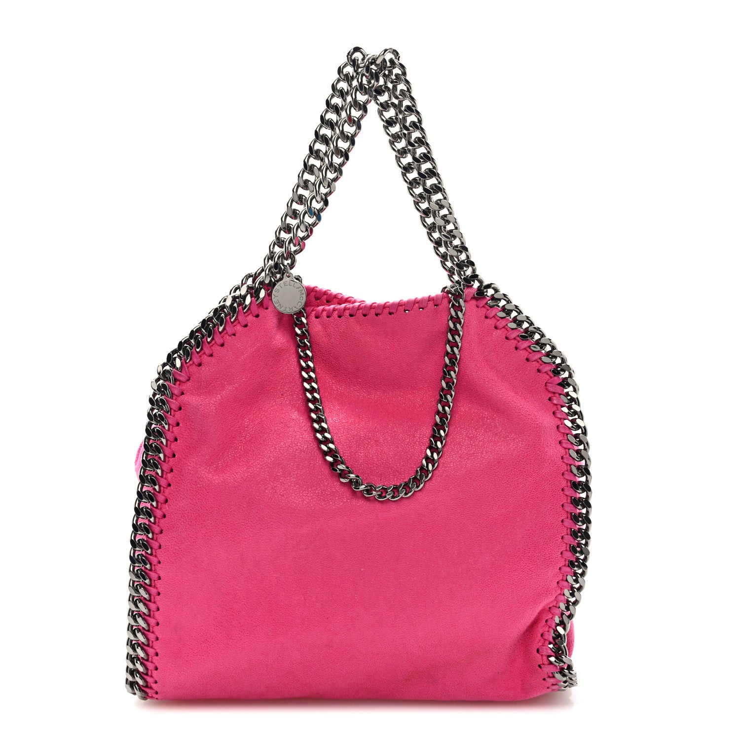 Stella McCartney Shaggy Deer Mini Falabella Tote Hot Pink 1 of 9