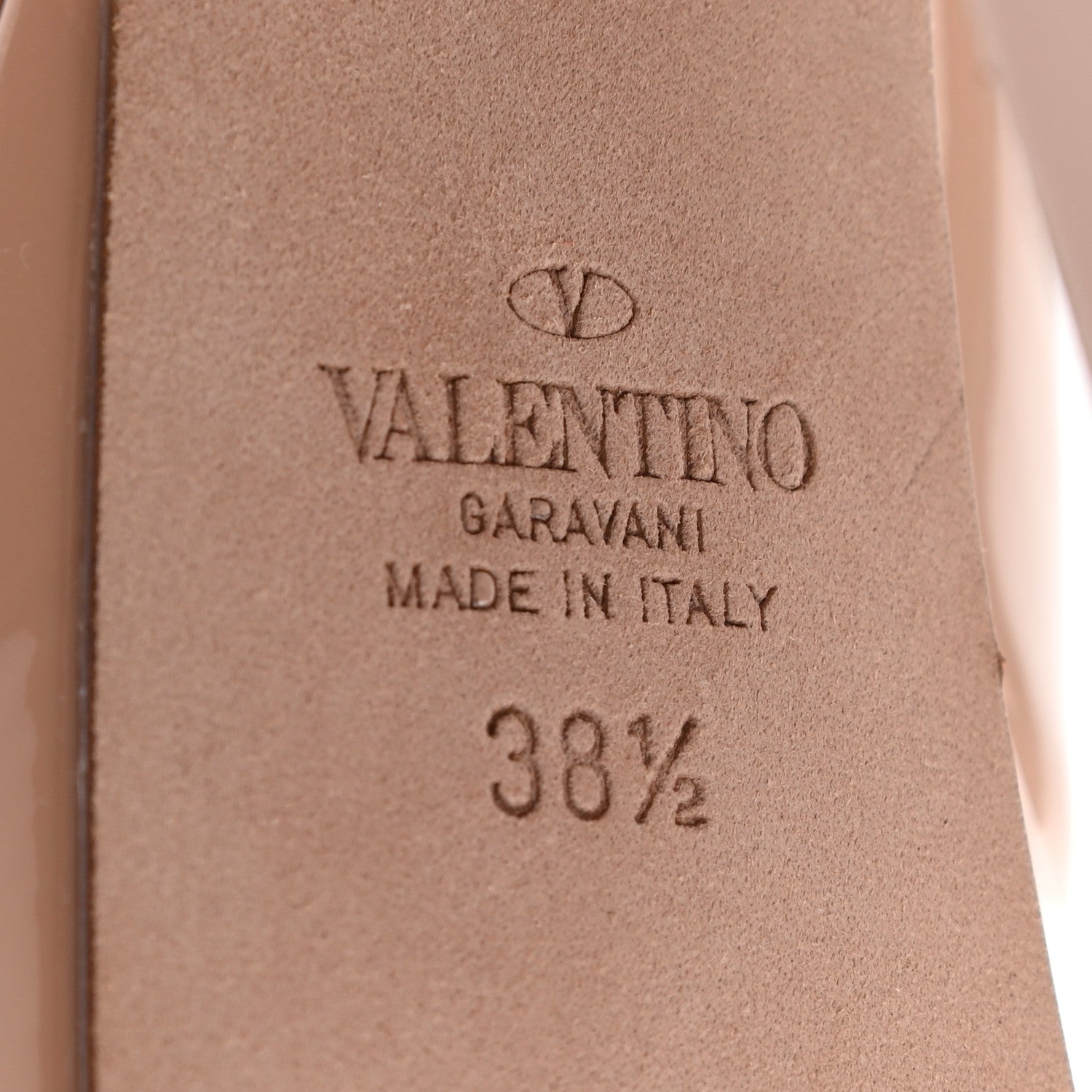 Valentino Garavani Patent Tan-Go 55/155mm Platform Pumps 38.5 Rose Cannelle 6 of 7