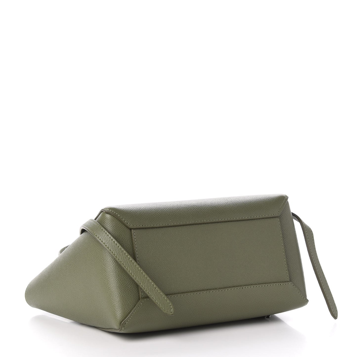 Grained Calfskin Micro Belt Bag Army Green