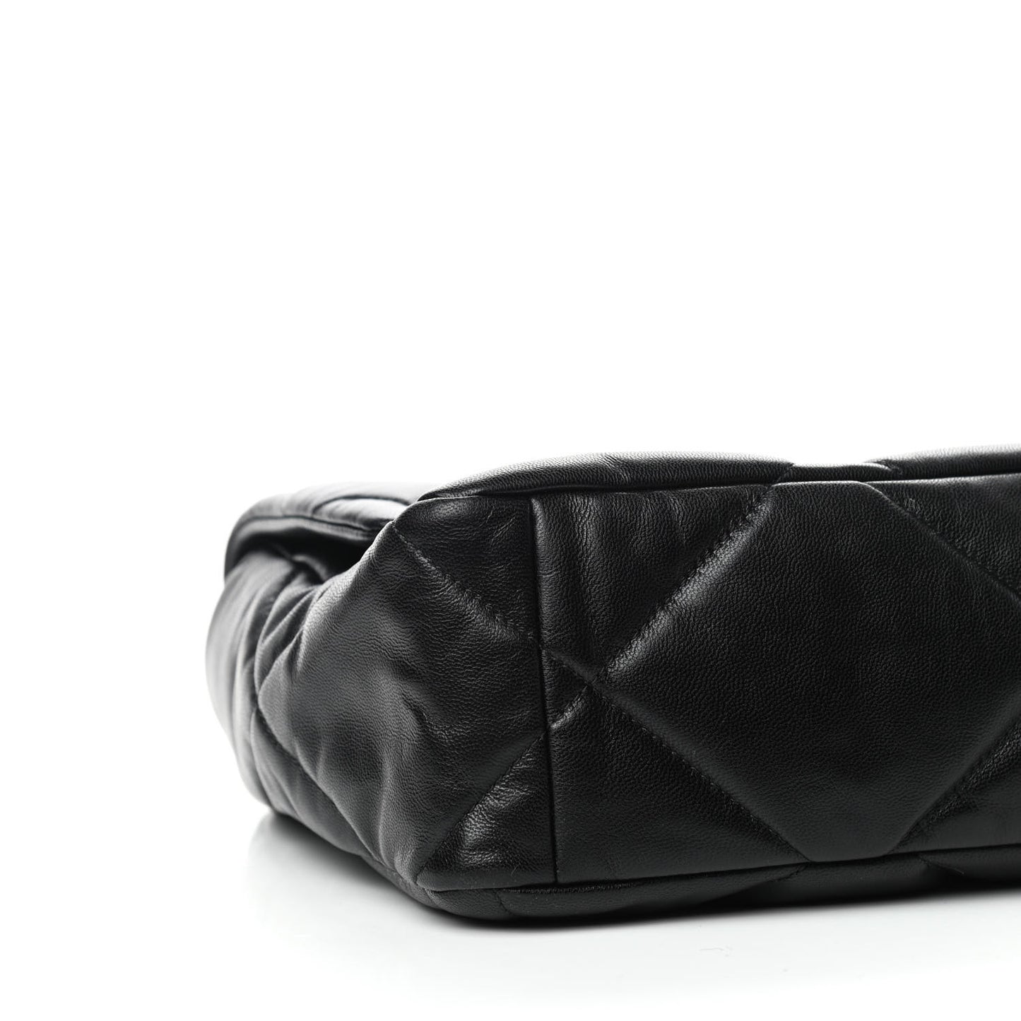 Goatskin Quilted Large Chanel 19 Flap Black